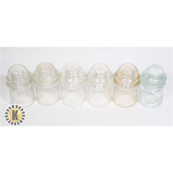 FLAT OF VINTAGE INSULATORS