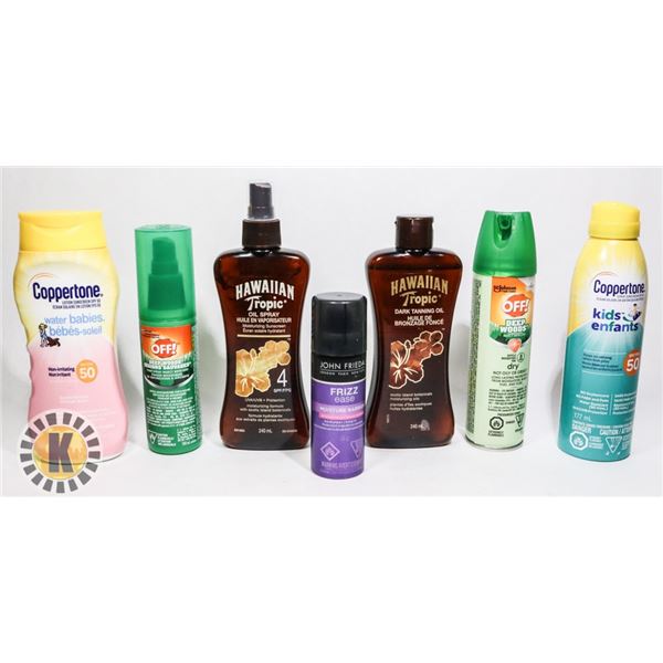 BAG OF ASSORTED HAIR PRODUCTS