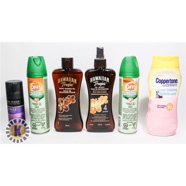 BAG OF ASSORTED HAIR PRODUCTS