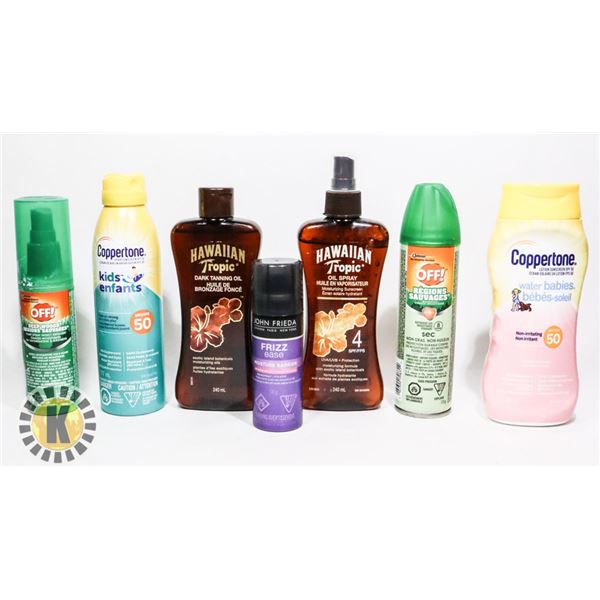 BAG OF ASSORTED HAIR PRODUCTS