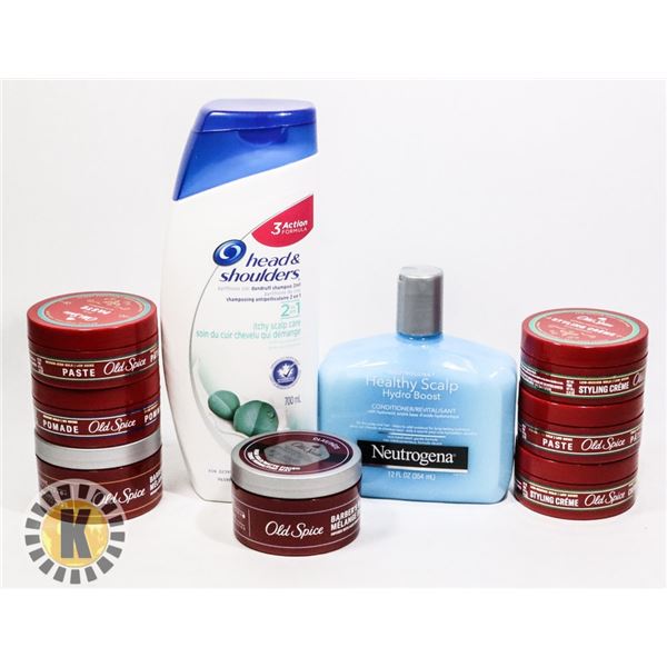 BAG OF ASSORTED HAIR PRODUCTS