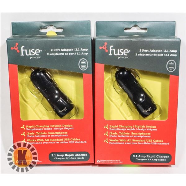 BUNDLE OF CAR 2 PORT ADAPTER