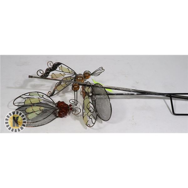 3PK GLASS GARDEN PICKS