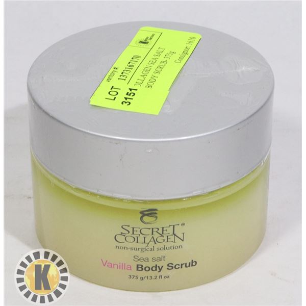 SECRET COLLAGEN SEA SALT VANILLA BODY SCRUB- 375g
