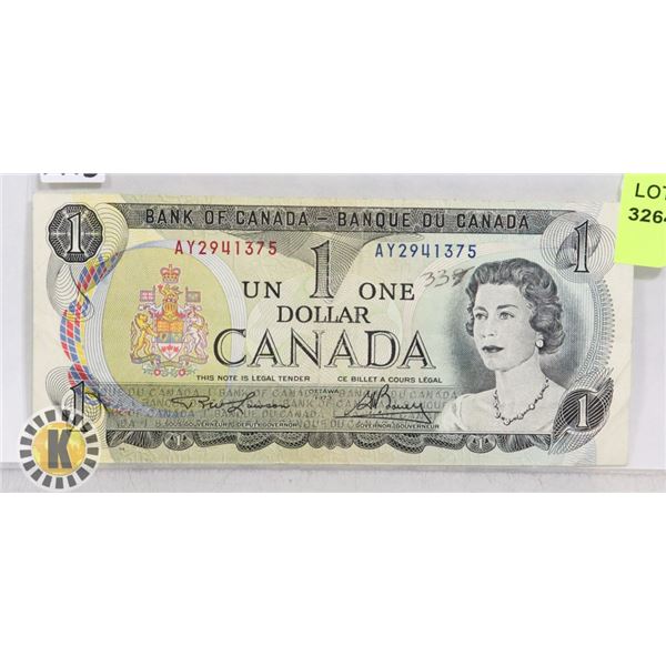 1973 CANADIAN ONE DOLLAR BANK NOTE 1973 CANADIAN ONE DOLLAR BANK NOTE