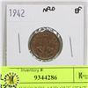 Image 1 : 1942 NEWFOUNDLAND ONE CENT COIN