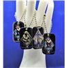 Image 1 : 3)  LOT OF 4 STAR WARS DOG TAGS/KEY CHAINS