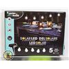 Image 1 : NEW 39"SOLAR OUTDOOR LIGHT STRING, 5 LIGHTS ON