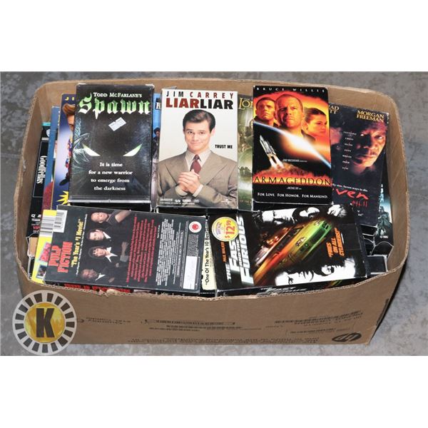 BOX OF VHS