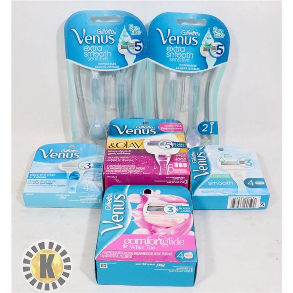 BAG OF GILLETTE VENUS RAZORS