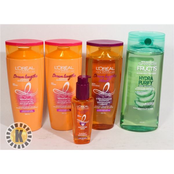 BAG OF ASSORTED HAIR PRODUCTS