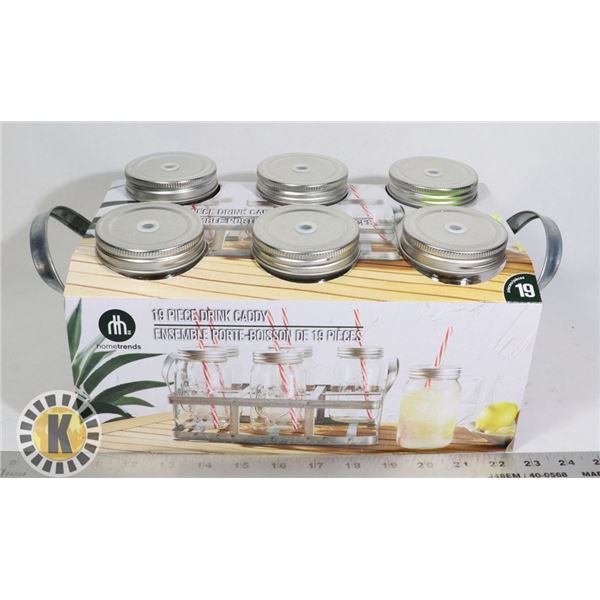 NEW 19 PC DRINK CADDY SET