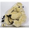 Image 1 : 1 LARGE TEDDY BEER WITH BACKPACK STRAPS