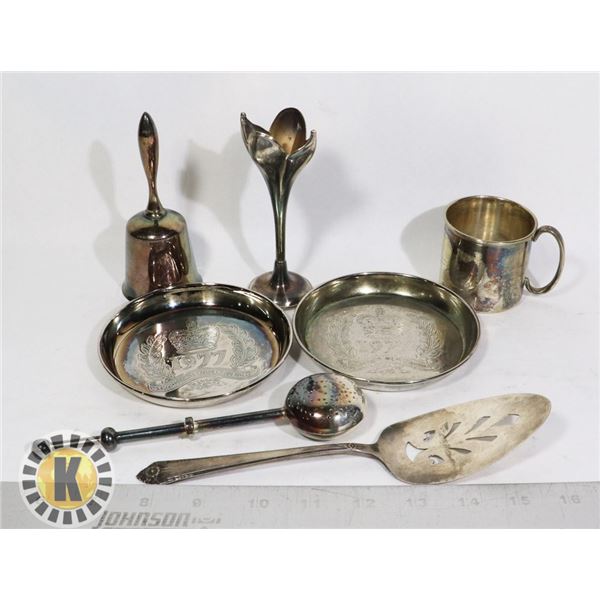 SMALL BAG OF BRASS UTENSILS