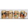 Image 1 : 4 BEER STEINS