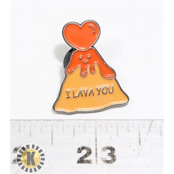 NEW I LAVA YOU PIN/BROOCH