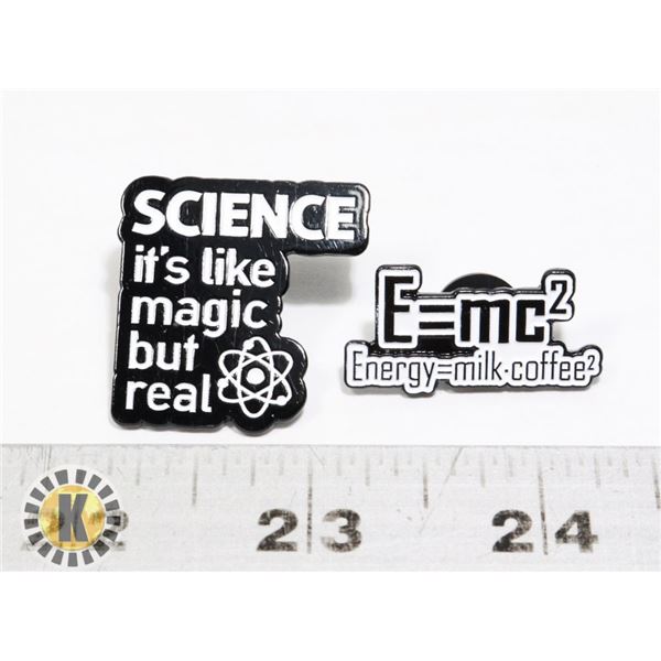 NEW SCIENCE IS LIKE MAGIC BUT REAL PIN/BROOCH