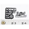 Image 1 : NEW SCIENCE IS LIKE MAGIC BUT REAL PIN/BROOCH