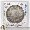 Image 1 : 1948 CANADIAN SILVER DOLLAR