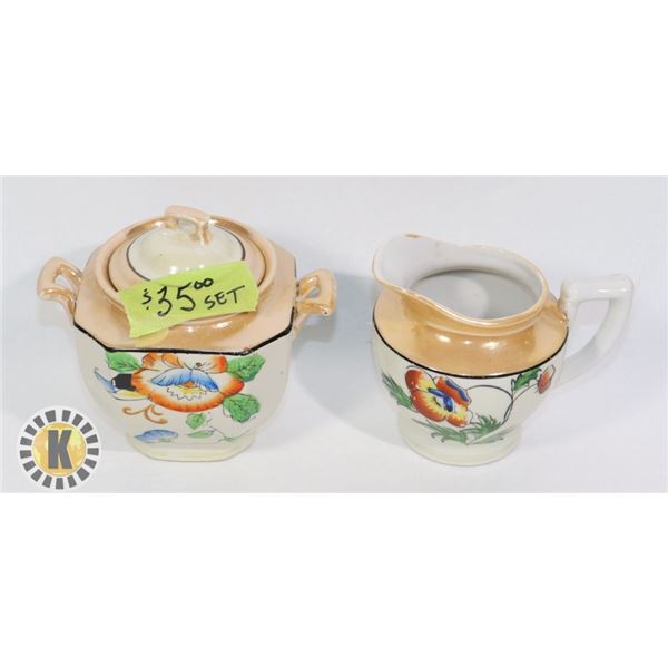 MADE IN JAPAN TEA SET- SUGAR AND CREAM HOLDER