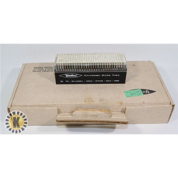 SIX 30 SLIDE TRAYS W/ COVERS - COMPARTMENT YANKEE