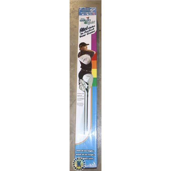 SET OF WAY TO GOLF CLUBS (7 CLUB SET) SIZE 6