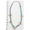 Image 7 : Pottery Bird & Ocean Jasper Bead Necklace
