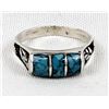 Image 2 : Navajo Sterling Turquoise Ring, Size 11