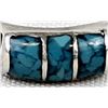 Image 3 : Navajo Sterling Turquoise Ring, Size 11