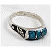 Image 4 : Navajo Sterling Turquoise Ring, Size 11