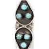 Image 2 : Vintage Zuni Sterling Turquoise Ring, Size 6.5