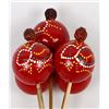 Image 3 : Hand Painted Bamboo Ball Hand Percussion Rattle