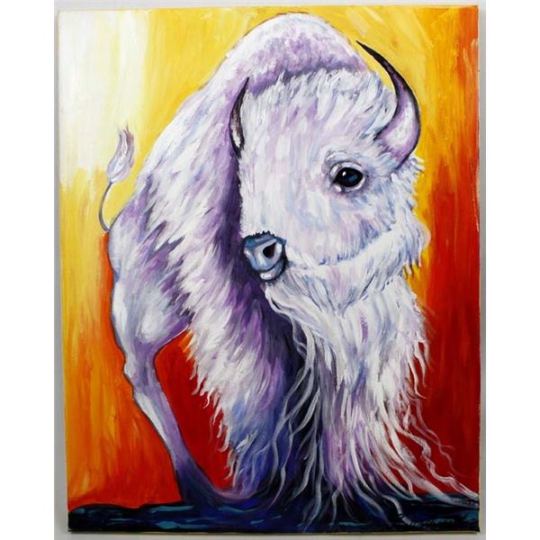 Original Acrylic Painting by Kathy Kills Thunder