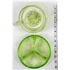 Image 10 : Vaseline Glass Juicer and Divided Dish