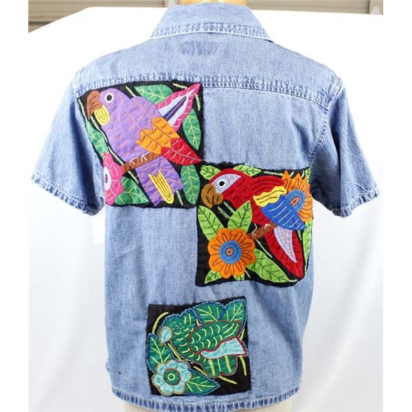 New Riders Indigo Denim Shirt with Molas on Back