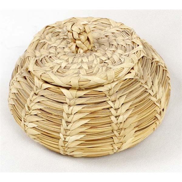 Tohono O'odham Lidded Basket by Margaret Juan