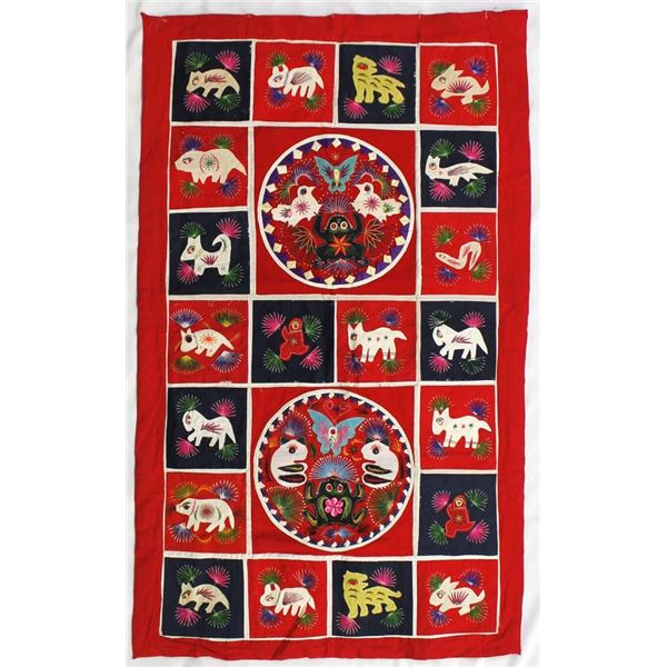 Ethnic Double Sided Stitched Wall Hanging