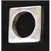 Image 1 : Square Shaped Sterling Silver Ring, Size 7