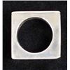 Image 2 : Square Shaped Sterling Silver Ring, Size 7