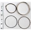 Image 8 : 4 Navajo Sterling Silver Bangle Bracelets