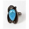 Image 1 : Navajo Old Pawn Sterling Turquoise Ring, Size 6.5