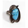 Image 4 : Navajo Old Pawn Sterling Turquoise Ring, Size 6.5