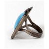 Image 5 : Navajo Old Pawn Sterling Turquoise Ring, Size 6.5