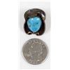 Image 9 : Navajo Old Pawn Sterling Turquoise Ring, Size 6.5