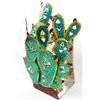 Image 1 : Mexican Pierced Tin Cactus Candleholder