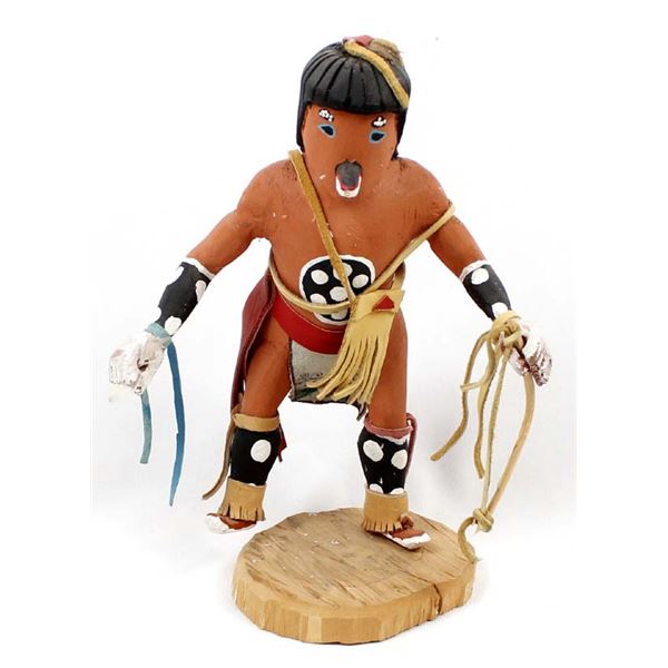 Navajo Mountain Lion Kachina by R. Vigil