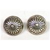 Image 1 : Navajo Sterling Concho Earrings