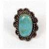 Image 2 : Navajo Old Pawn Sterling Turquoise Ring, Size 6.5
