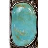 Image 3 : Navajo Old Pawn Sterling Turquoise Ring, Size 6.5