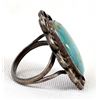 Image 6 : Navajo Old Pawn Sterling Turquoise Ring, Size 6.5